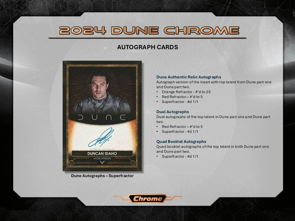 2024 Topps Chrome Dune Hobby Box