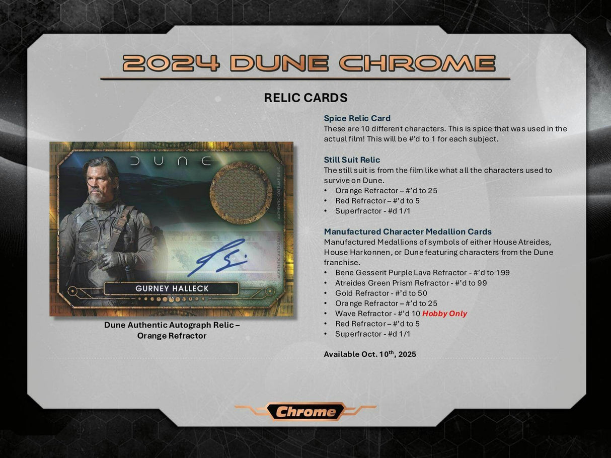 2024 Topps Chrome Dune Hobby Box