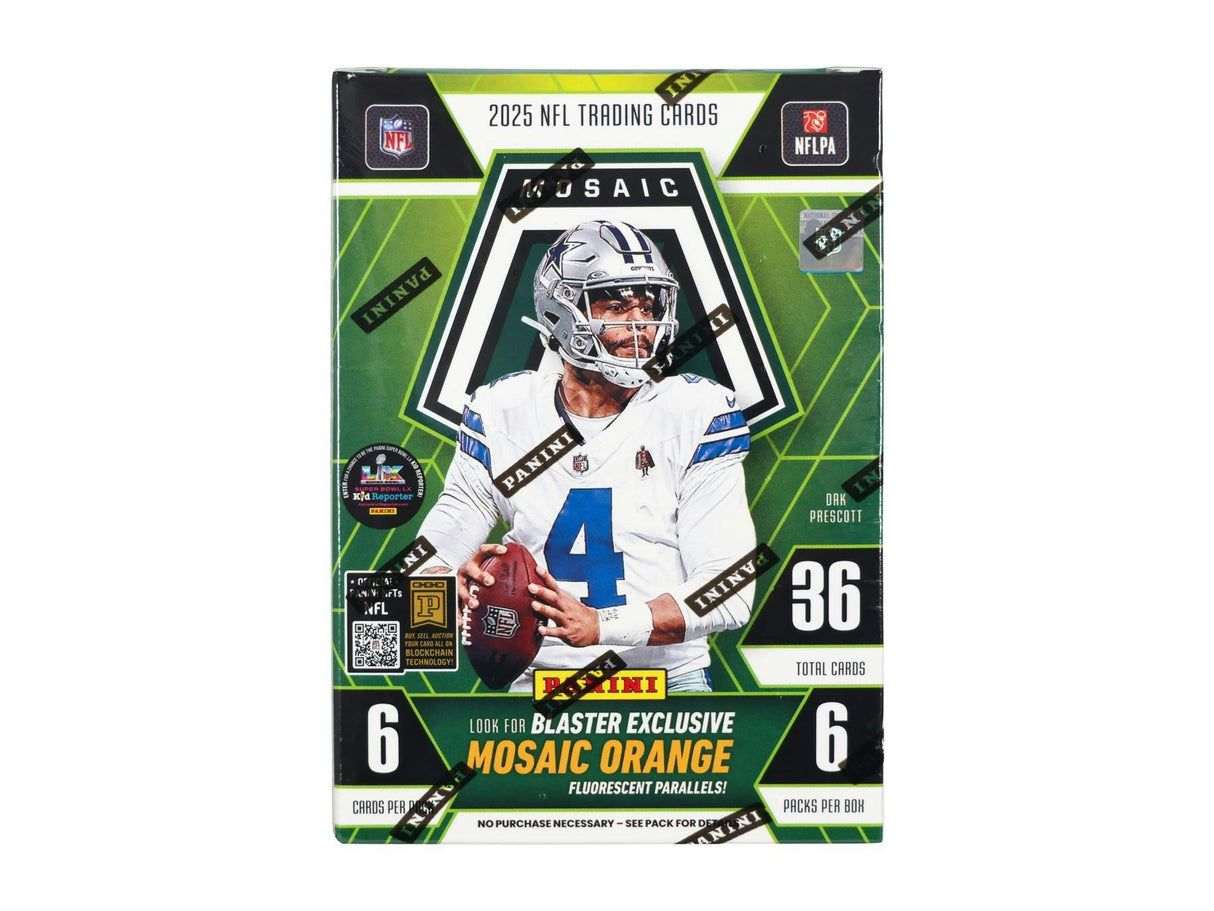 2025 Panini Mosaic Football 6-Pack Blaster 20-Box Case (Mosaic Orange)