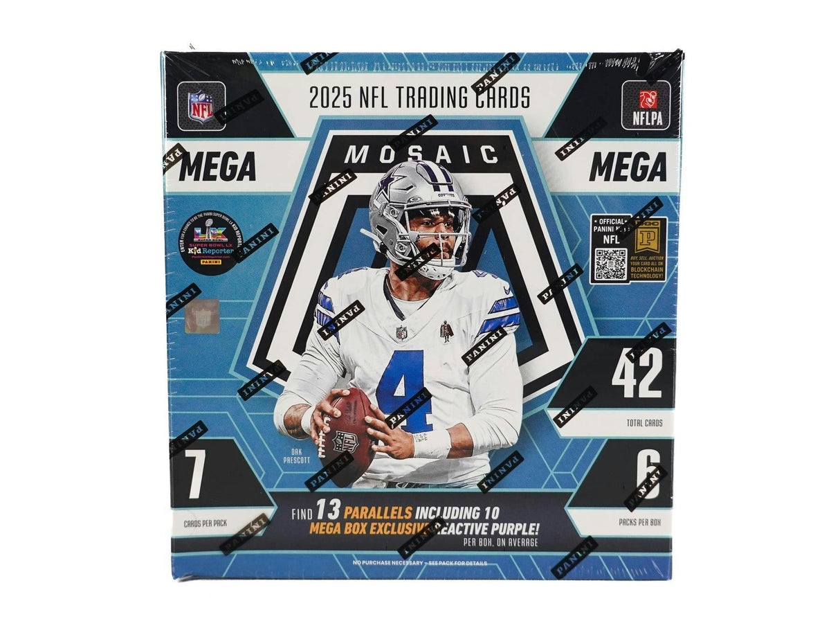 2025 Panini Mosaic Football Mega Box (Reactive Purple Parallels!)