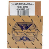 2025 Panini National Treasures Baseball Hobby 4-Box Case