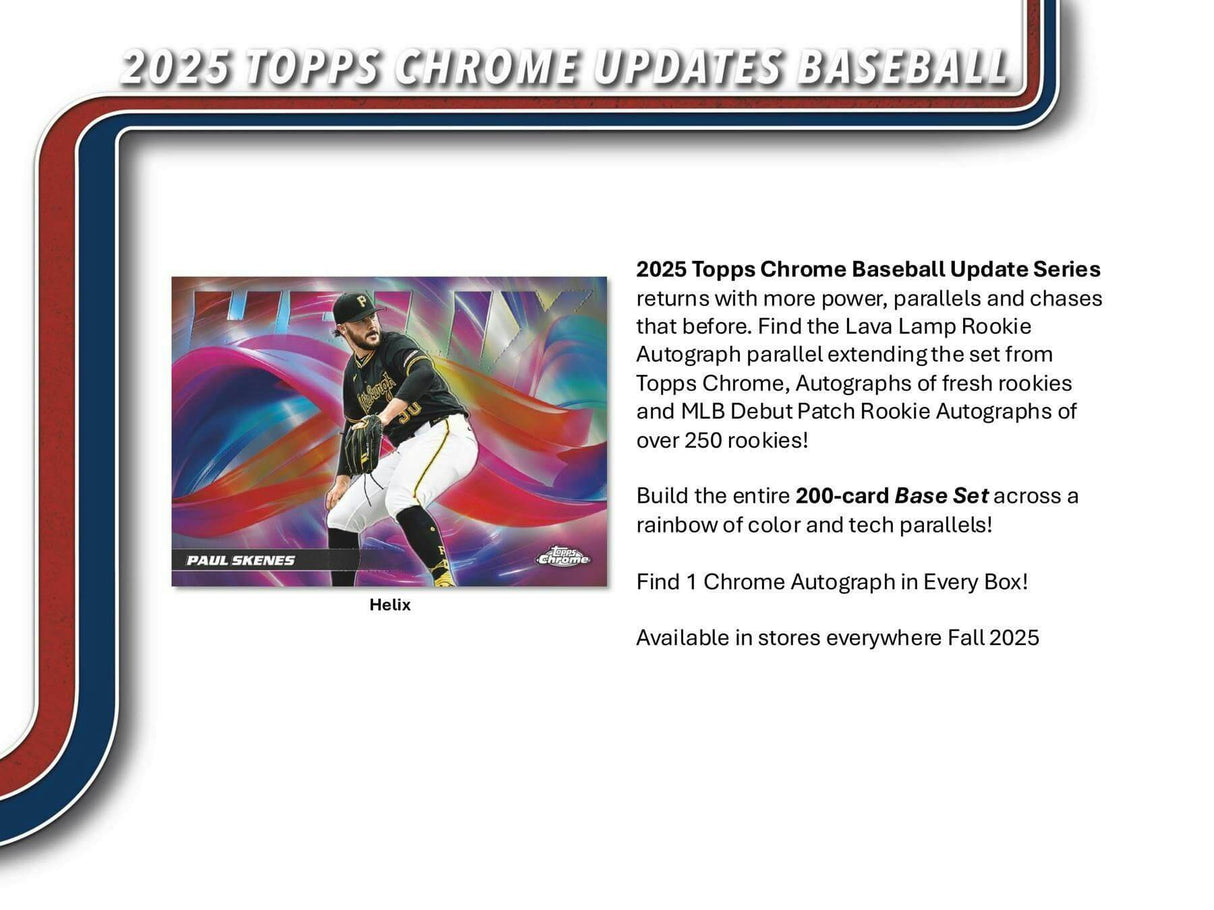 2025 Topps Chrome Update Series Baseball Hobby Pack