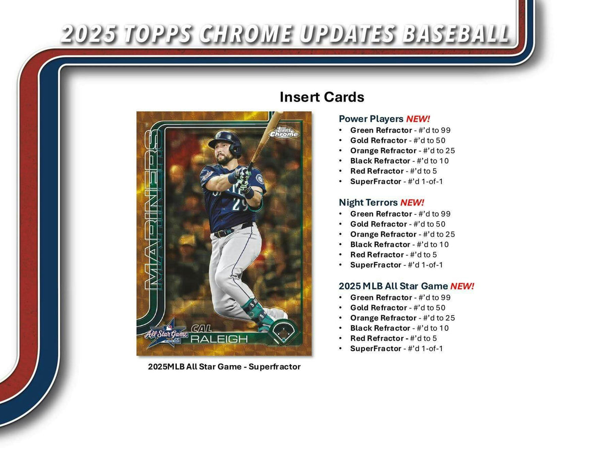 2025 Topps Chrome Update Series Baseball Hobby Pack