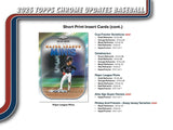 2025 Topps Chrome Update Series Baseball Hobby Pack