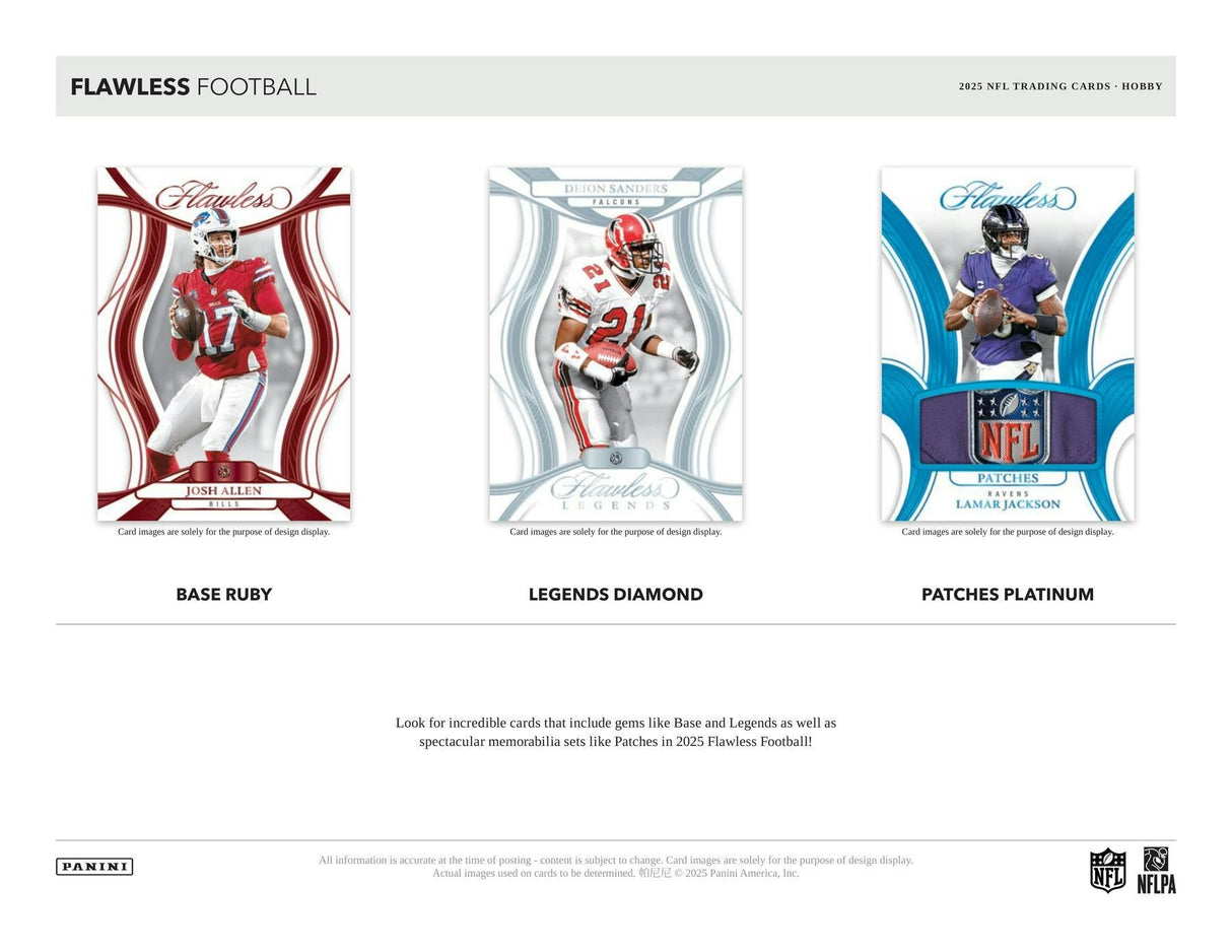 2025 Panini Flawless Football Hobby 2-Box Case
