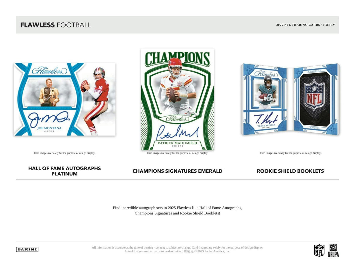 2025 Panini Flawless Football Hobby 2-Box Case
