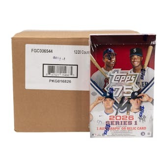 2026 Topps Series 1 Baseball Hobby 12-Box Case