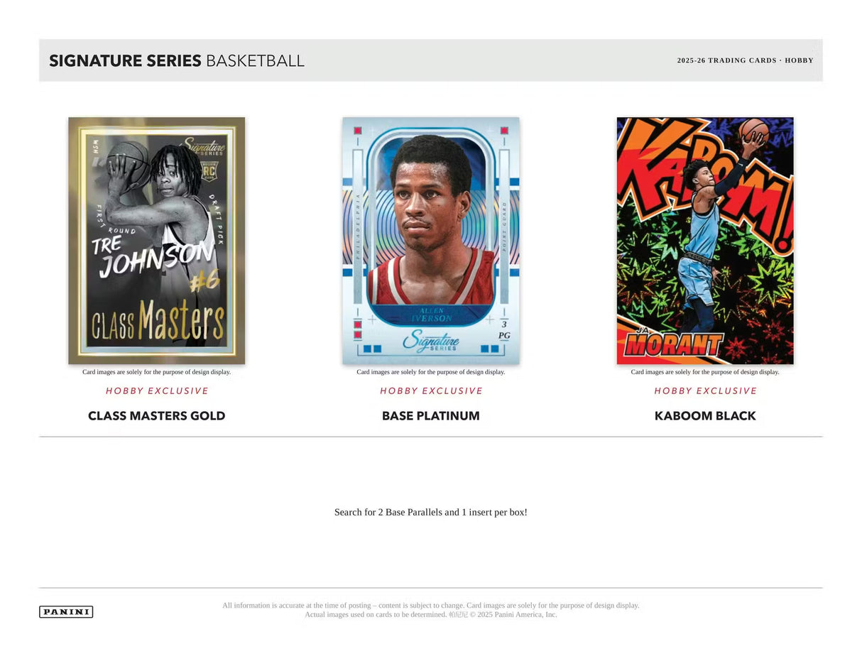 2025/26 Panini Signature Series Debut Edition Basketball Hobby Box