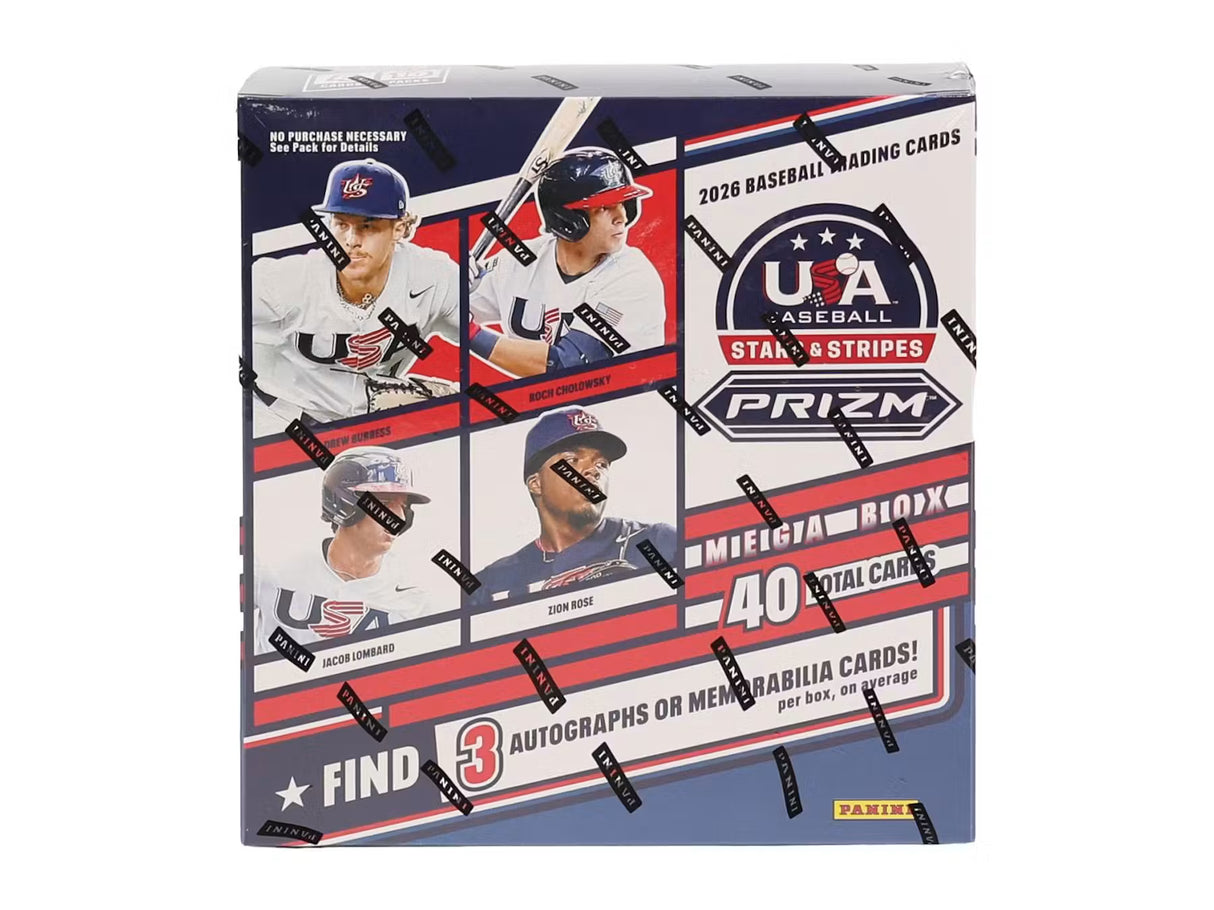 2026 Panini USA Stars & Stripes Prizm Baseball Mega 20-Box Case