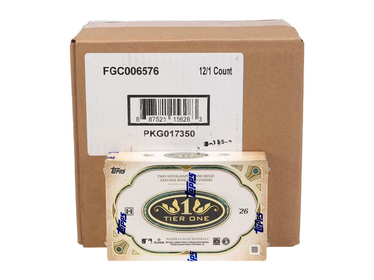 2026 Topps Tier One Baseball Hobby 12-Box Case