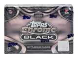 2025 Topps Chrome Black Football Hobby 12-Box Case