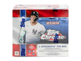 2026 Topps Chrome Baseball Hobby Jumbo Box