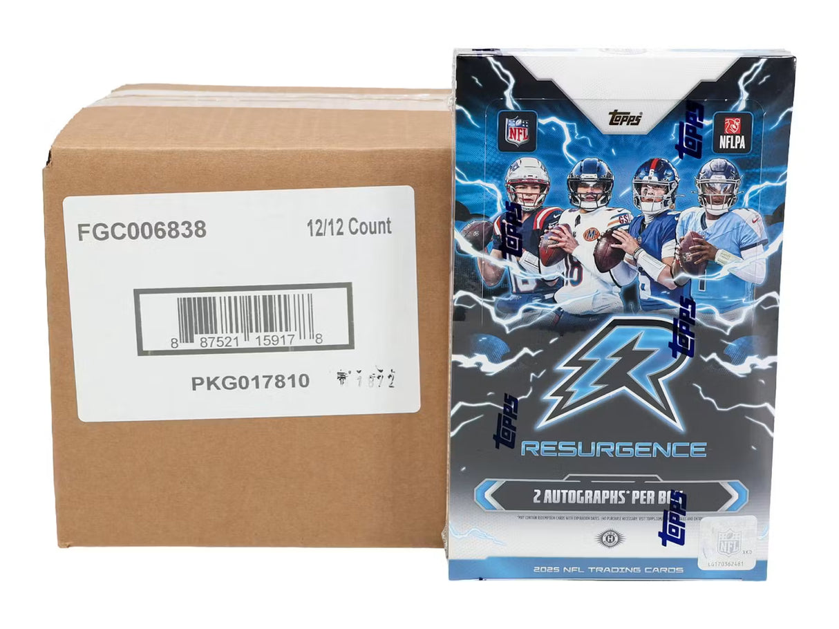 2025 Topps Resurgence Football Hobby 12-Box Case