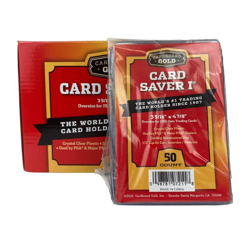 Cardboard Gold Card Saver I, 50 Count (Ideal For Grading)