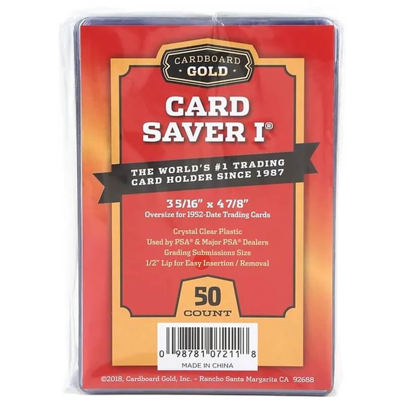 Cardboard Gold Card Saver 1 Semi-Rigid Holders (50ct)