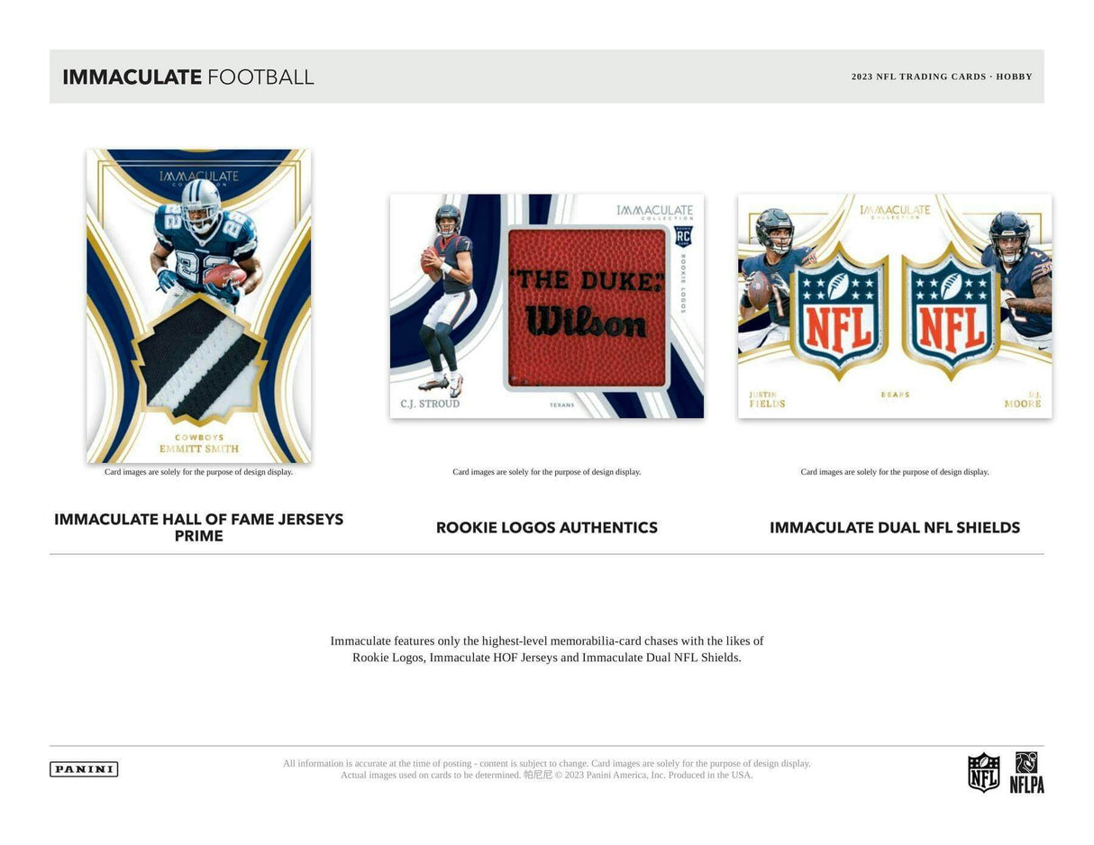 2023 Panini Immaculate 1st Off The Line FOTL Football Hobby Box