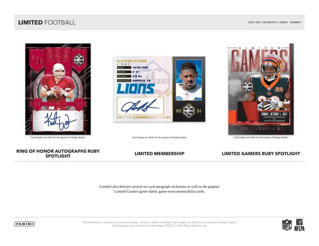 2023 Panini Limited Football Hobby Pack