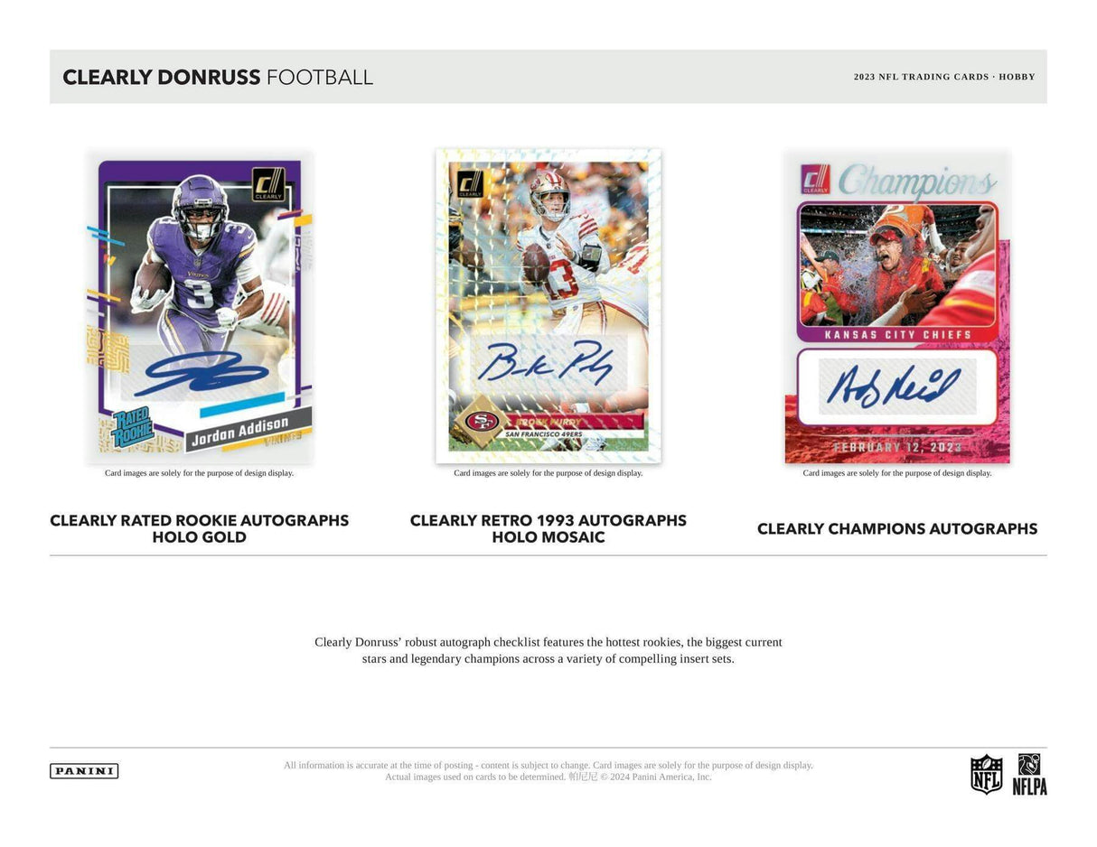 2023 Panini Clearly Donruss Football Hobby Box