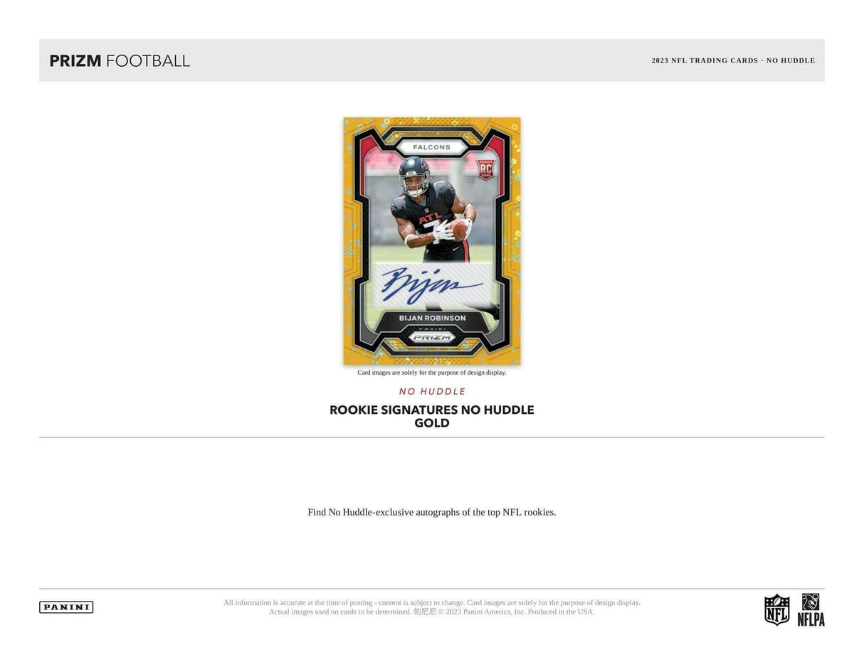 2023 Panini Prizm Football No Huddle Pack