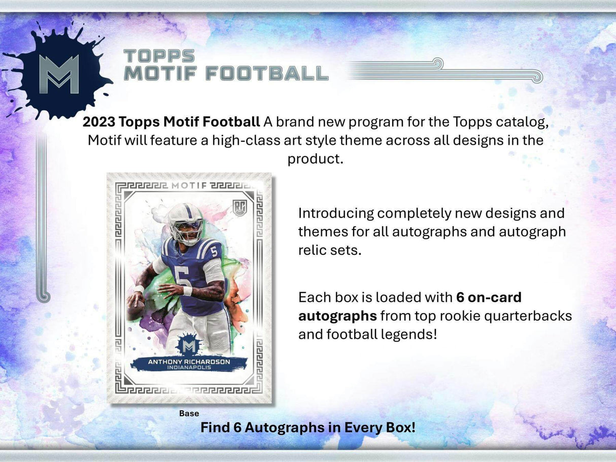 2023 Topps Motif Football Hobby Box