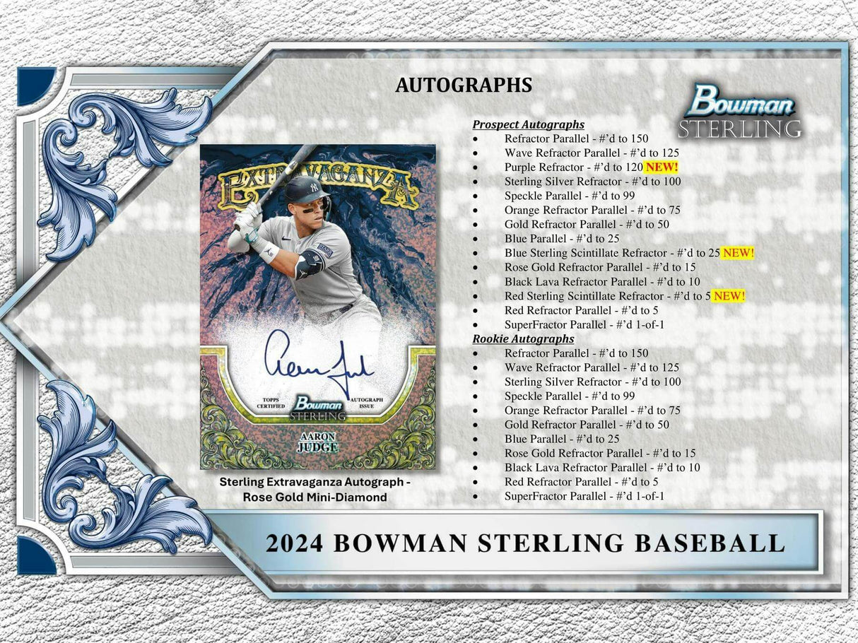 2024 Bowman Sterling Baseball Hobby Pack