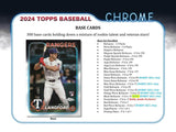 2024 Topps Chrome Baseball Hobby Jumbo Box