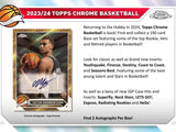 2023/24 Topps Chrome Basketball Hobby Pack