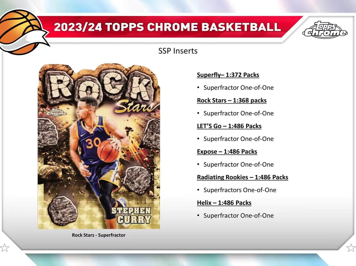 2023/24 Topps Chrome Basketball Hobby Pack