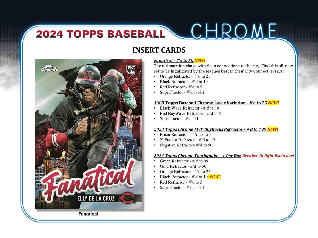 2024 Topps Chrome Baseball Hobby Pack