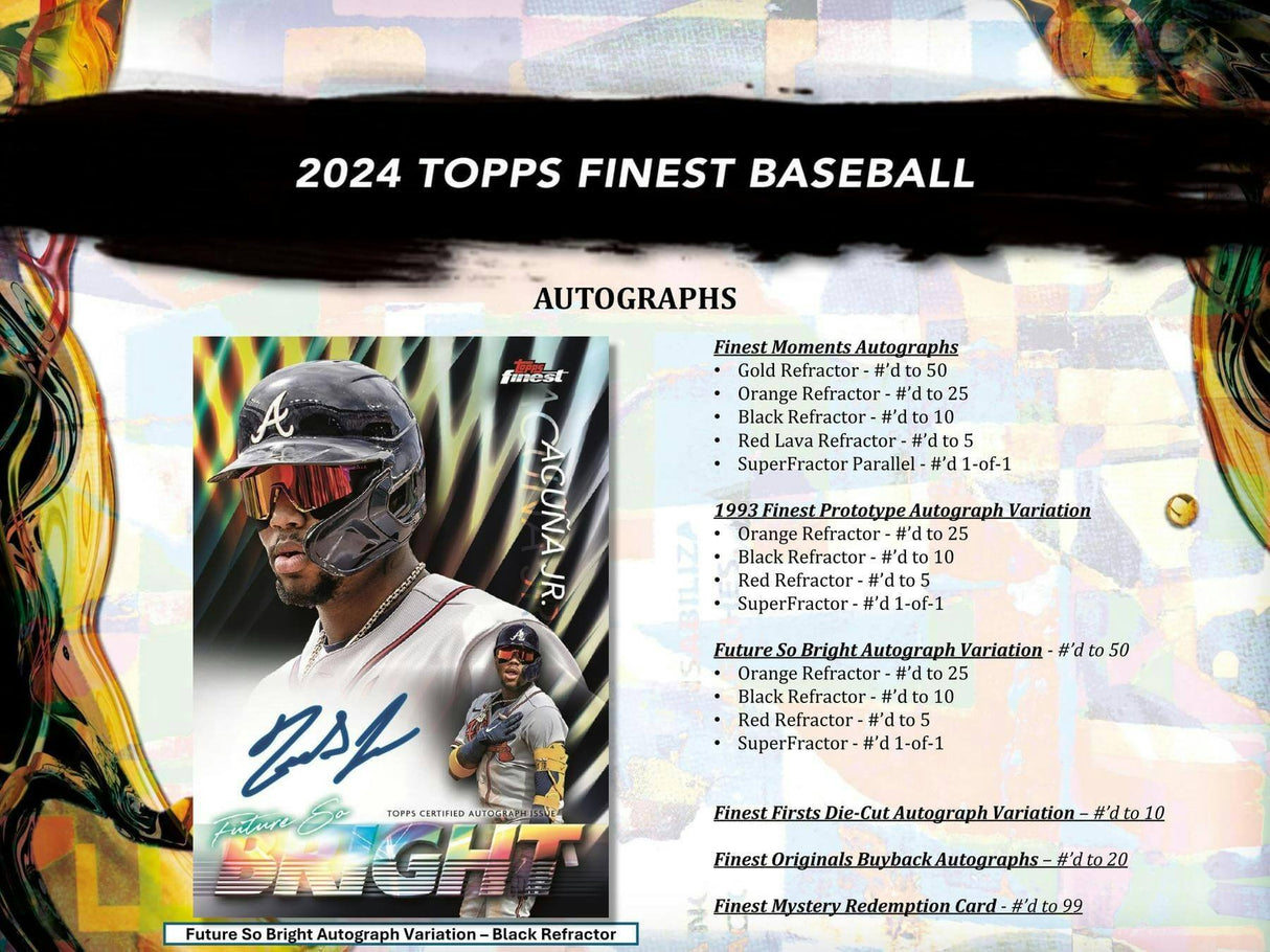 2024 Topps Finest Baseball Hobby Pack