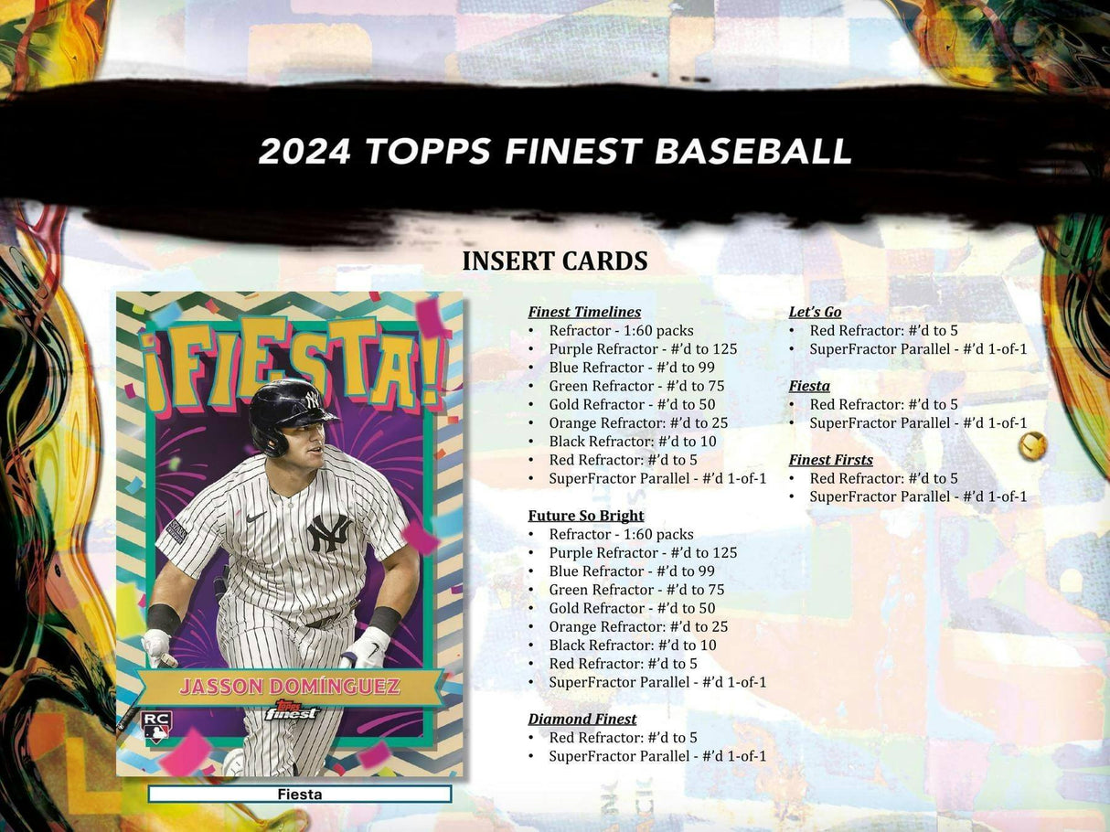 2024 Topps Finest Baseball Hobby Pack