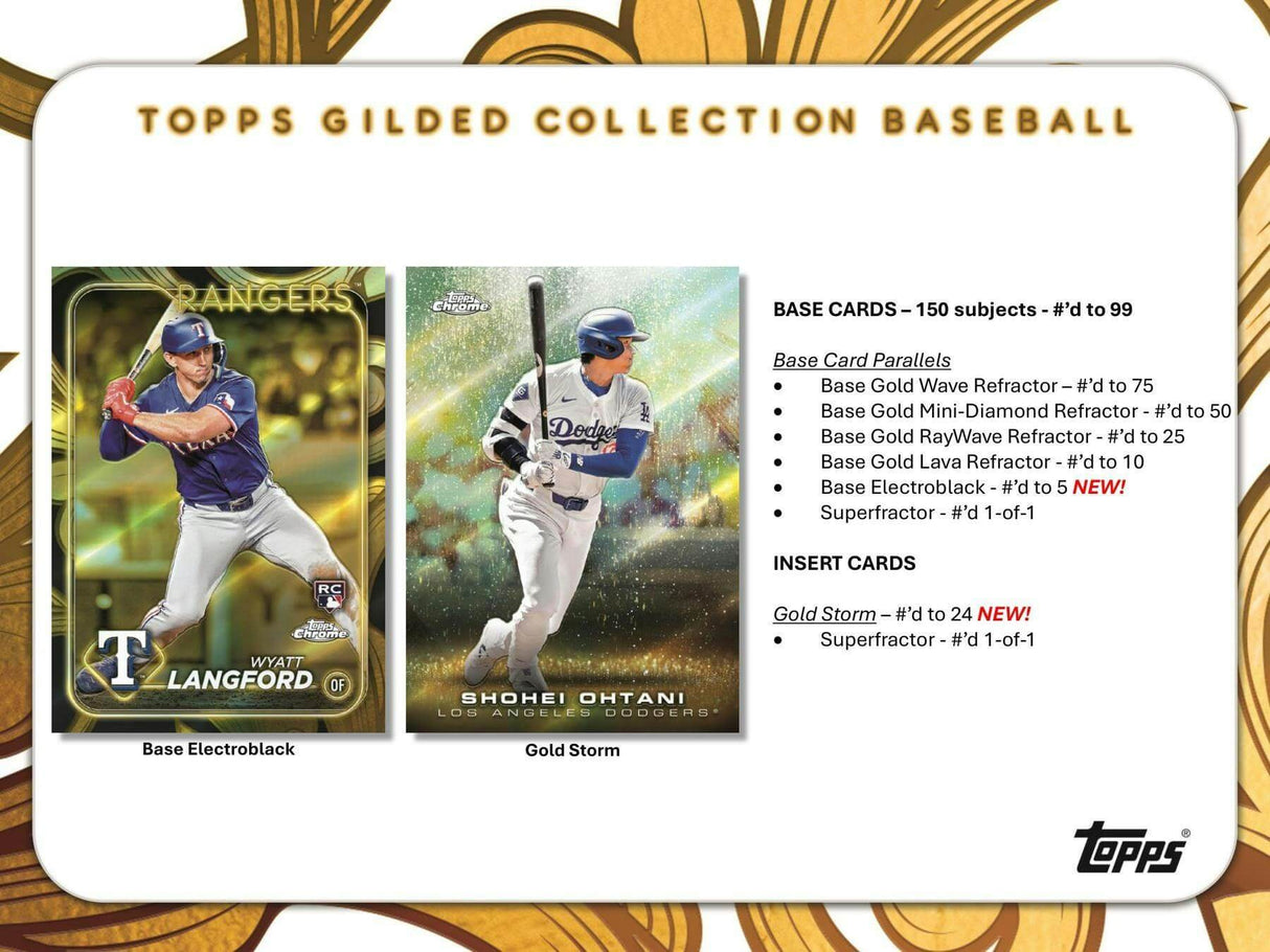 2024 Topps Gilded Collection Baseball Hobby Box