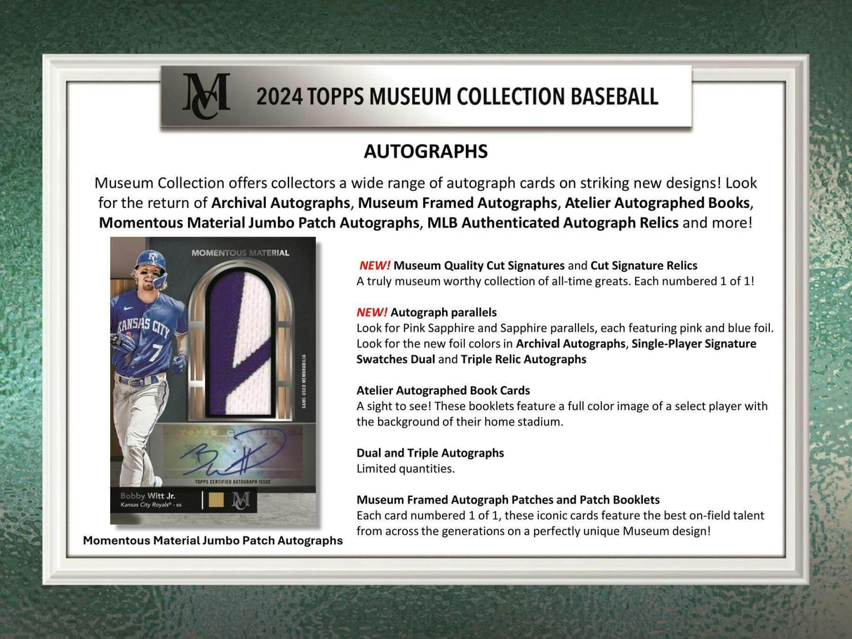 2024 Topps Museum Collection Baseball Hobby Mini-Box Pack