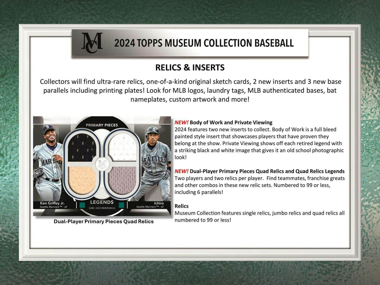 2024 Topps Museum Collection Baseball Hobby Mini-Box Pack