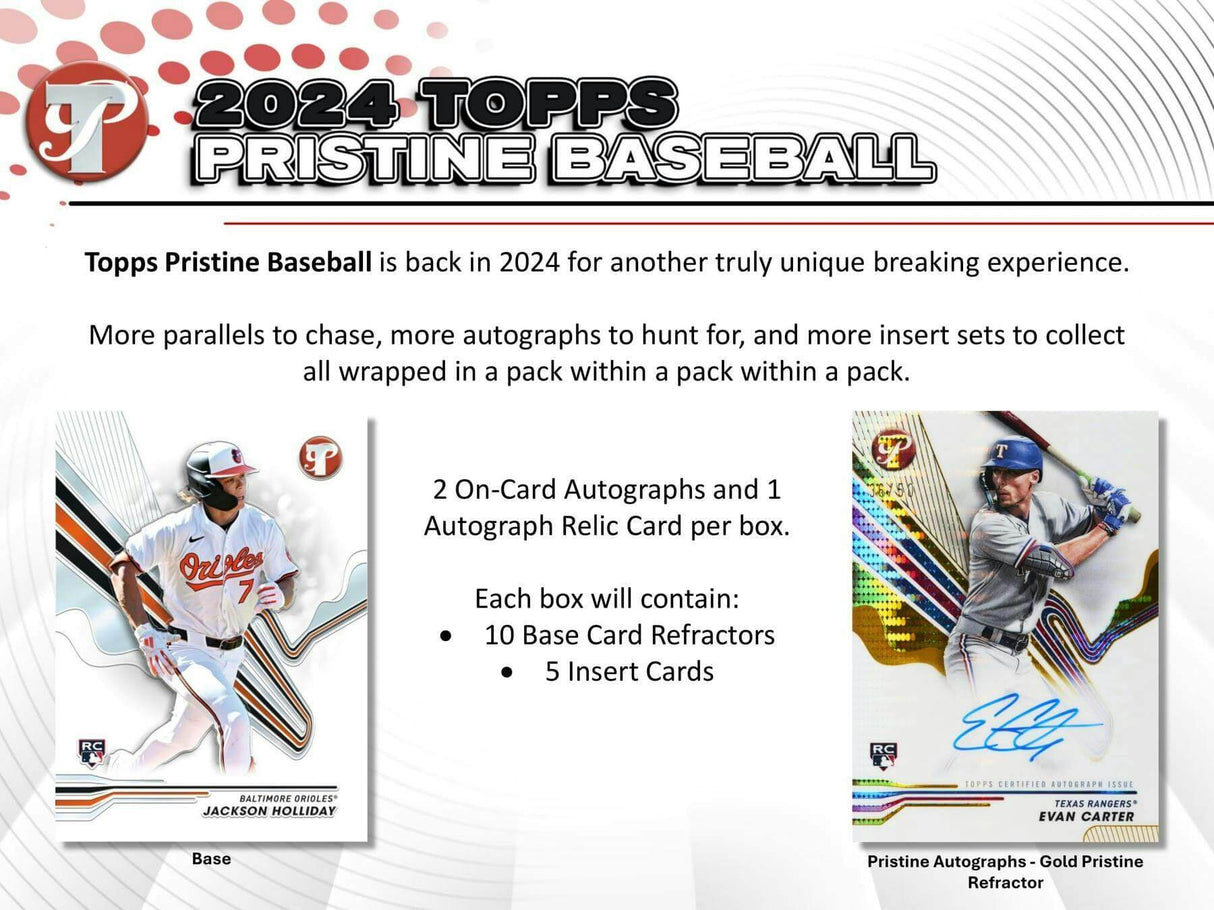 2024 Topps Pristine Baseball Hobby Box