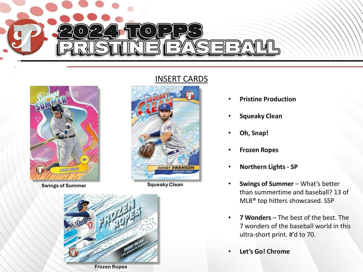 2024 Topps Pristine Baseball Hobby Pack