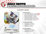 2024 Topps Pristine Baseball Hobby Box