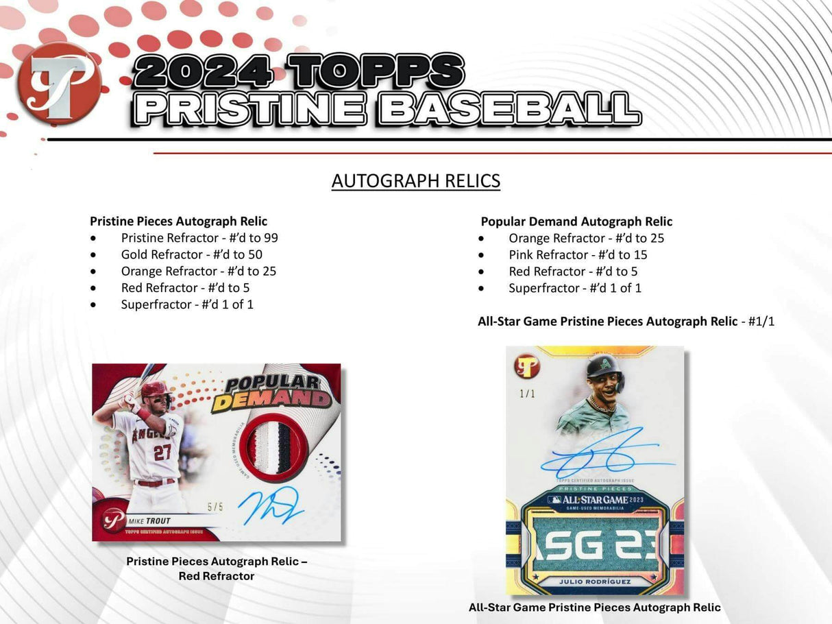 2024 Topps Pristine Baseball Hobby Pack