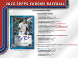 2025 Topps Chrome Baseball Hobby Box