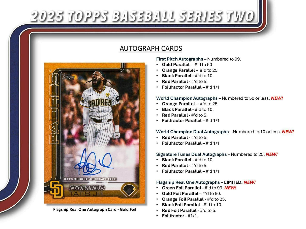 2025 Topps Series 2 Baseball Hobby 12-Box Case