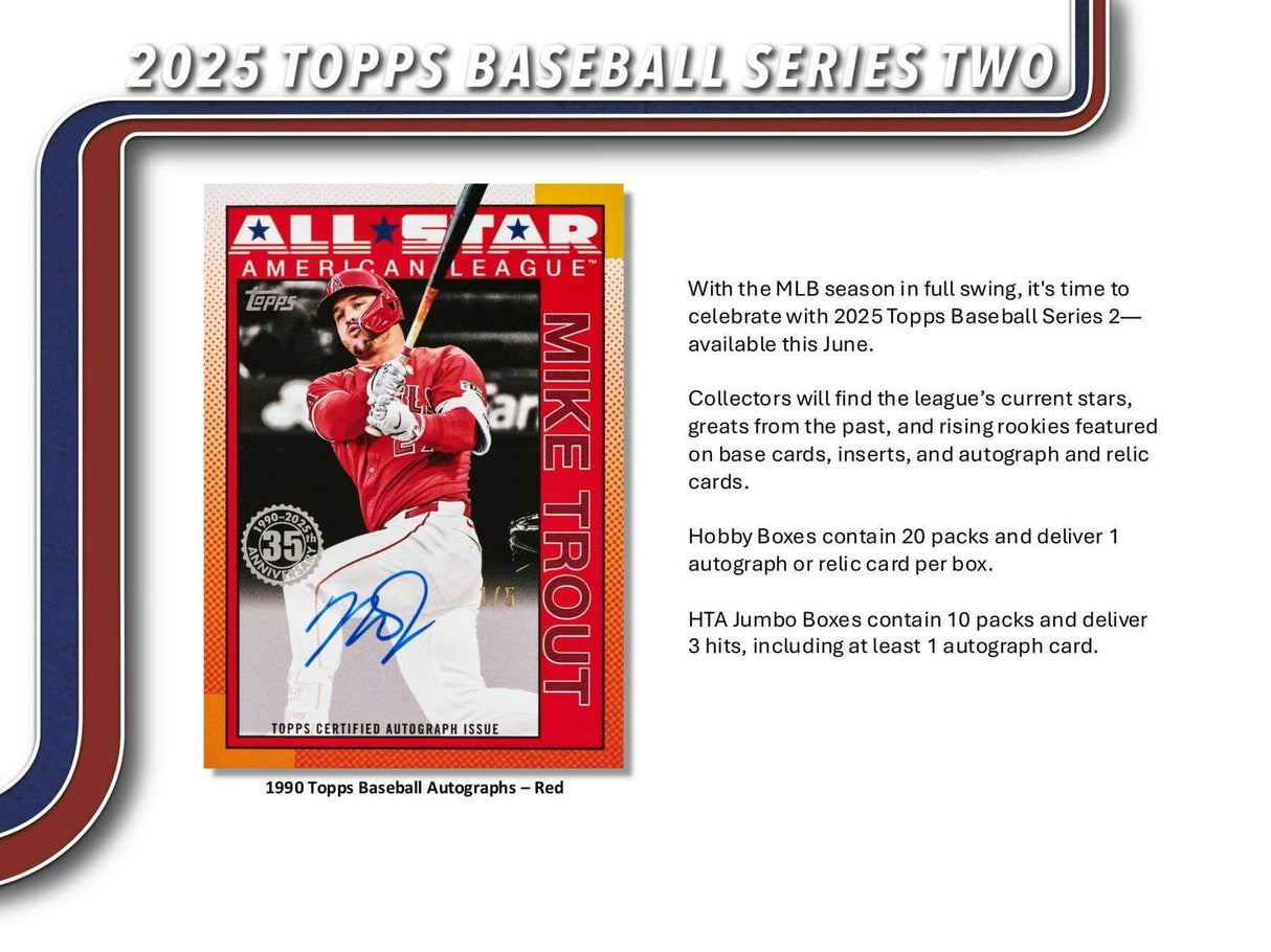 2025 Topps Series 2 Baseball Hobby 12-Box Case