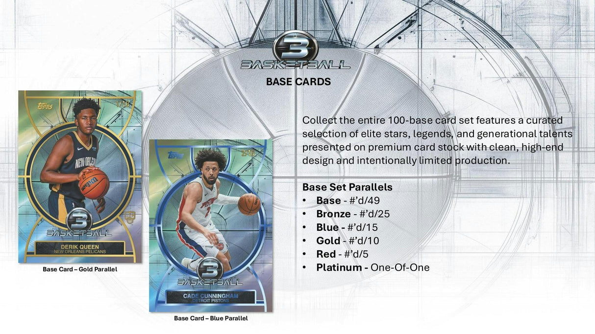 2025/26 Topps Three Basketball Hobby Box