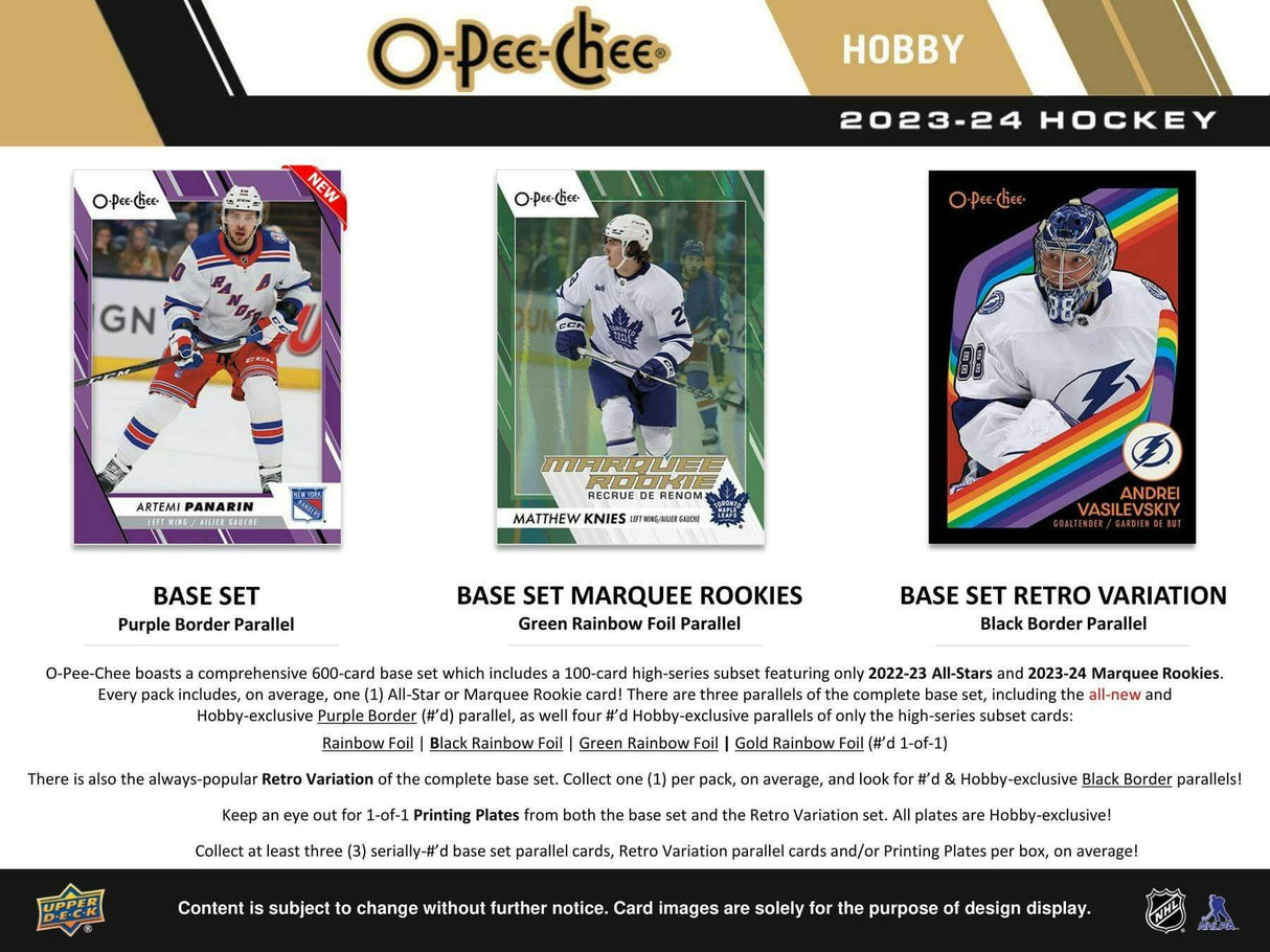 2023/24 Upper Deck O-Pee-Chee Hockey Hobby Box