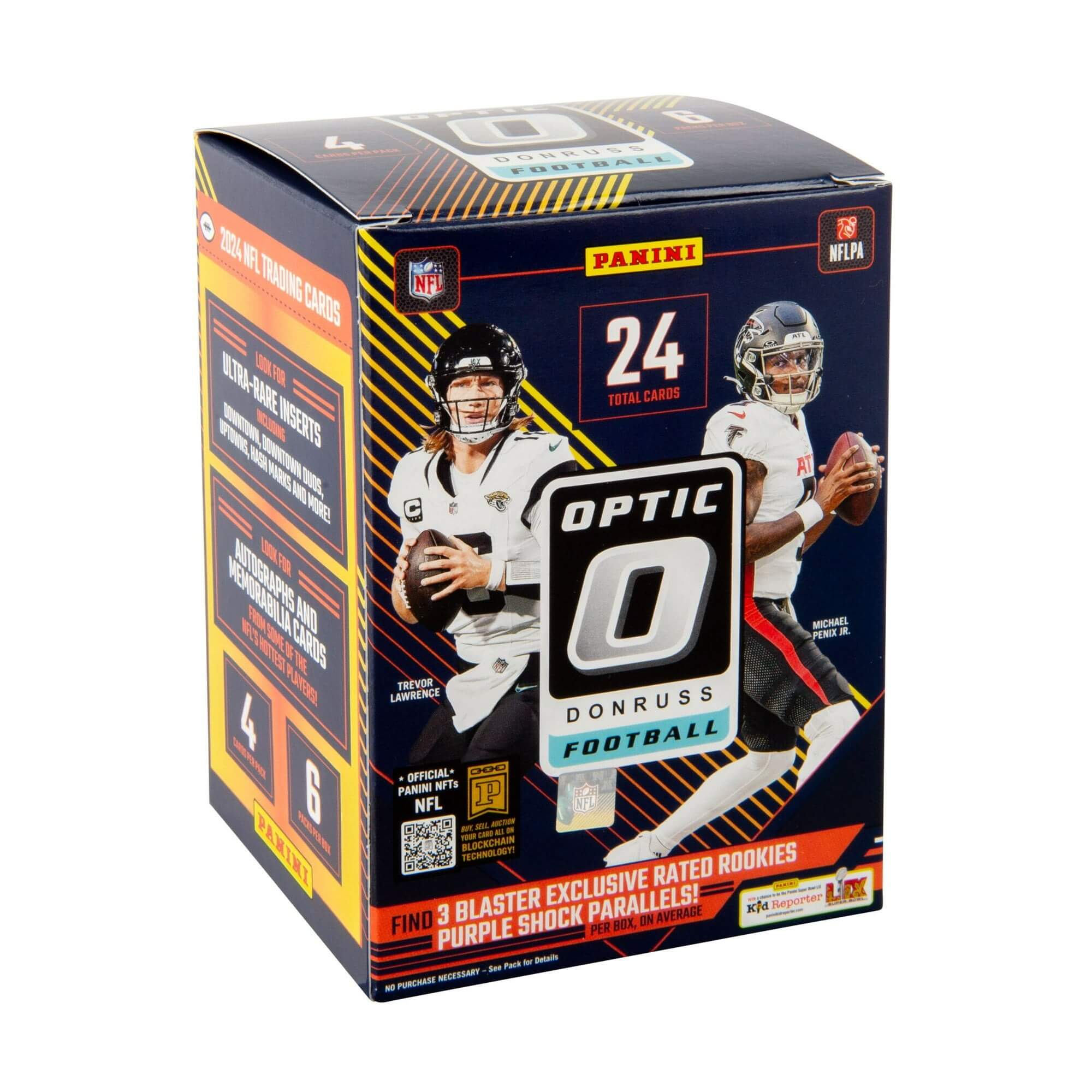 2024 Panini Donruss Optic Football 6-Pack Blaster Box (Purple