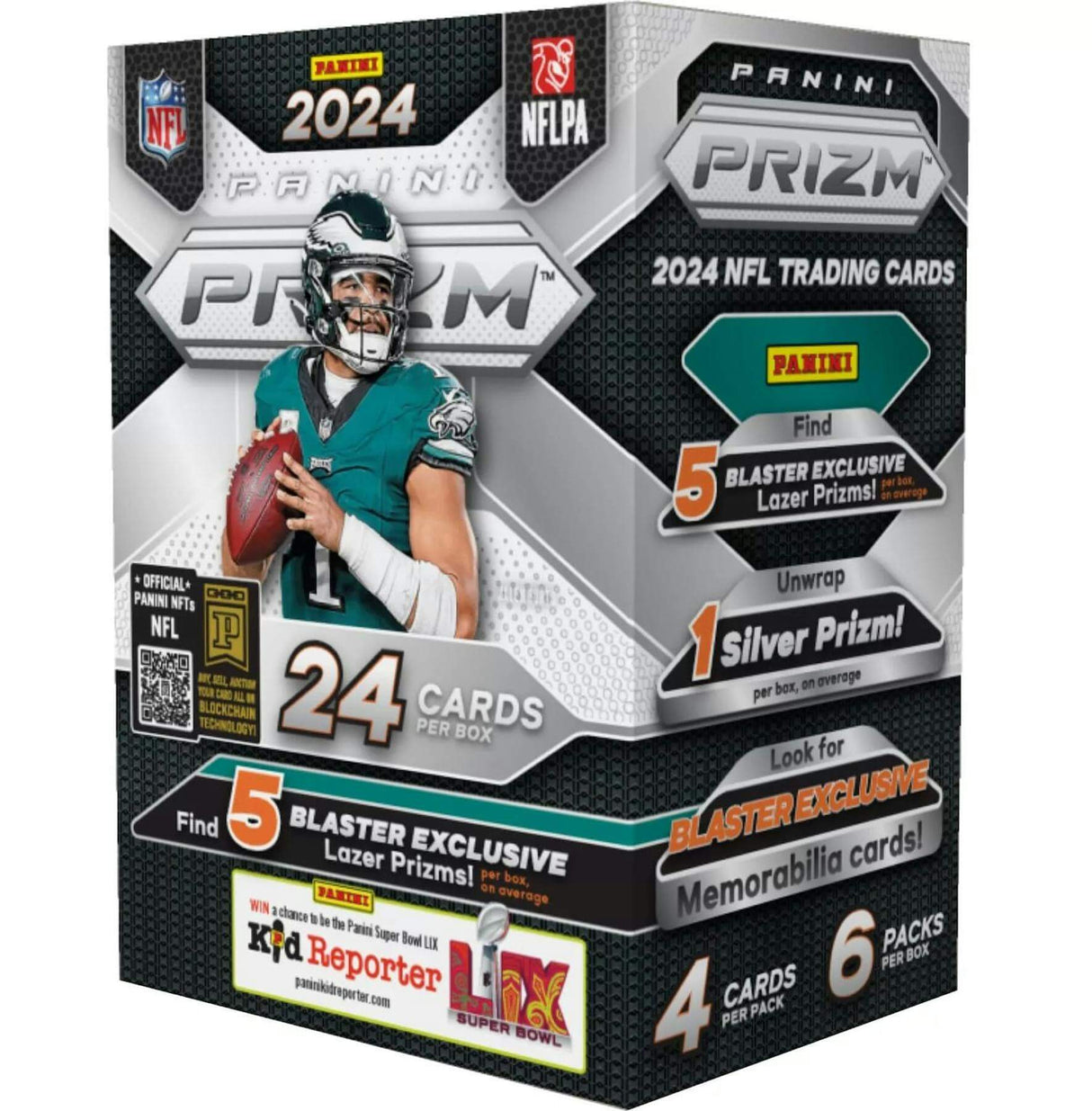 2024 Panini Prizm Football 6-Pack Blaster Box (Lazer Prizms!)