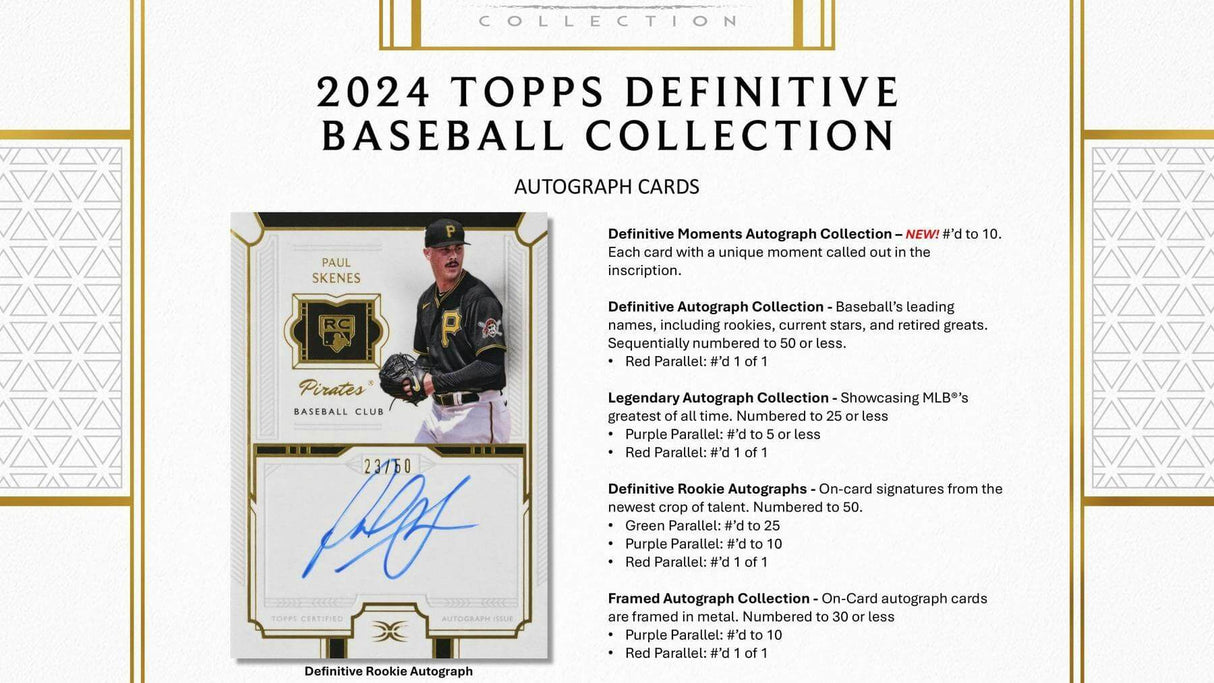 2024 Topps Definitive Collection Baseball Hobby Box