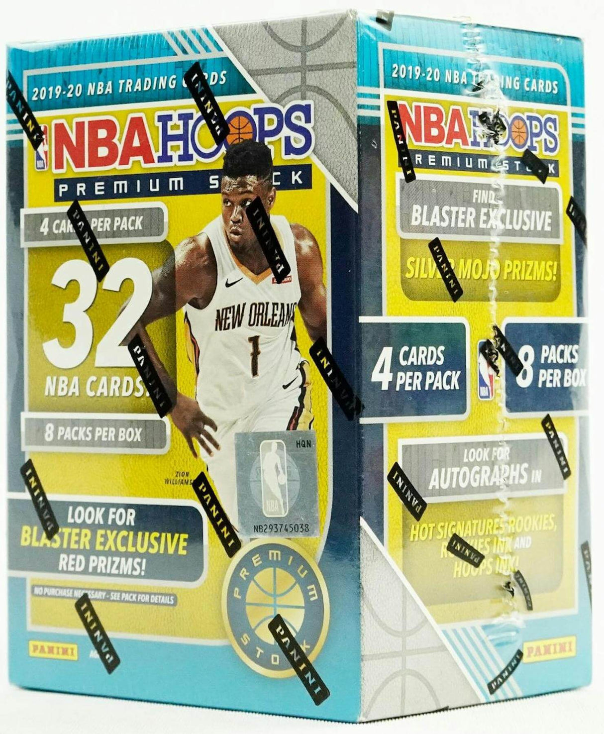 2019/20 Panini NBA Hoops Premium Stock Basketball 8-Pack Blaster Box
