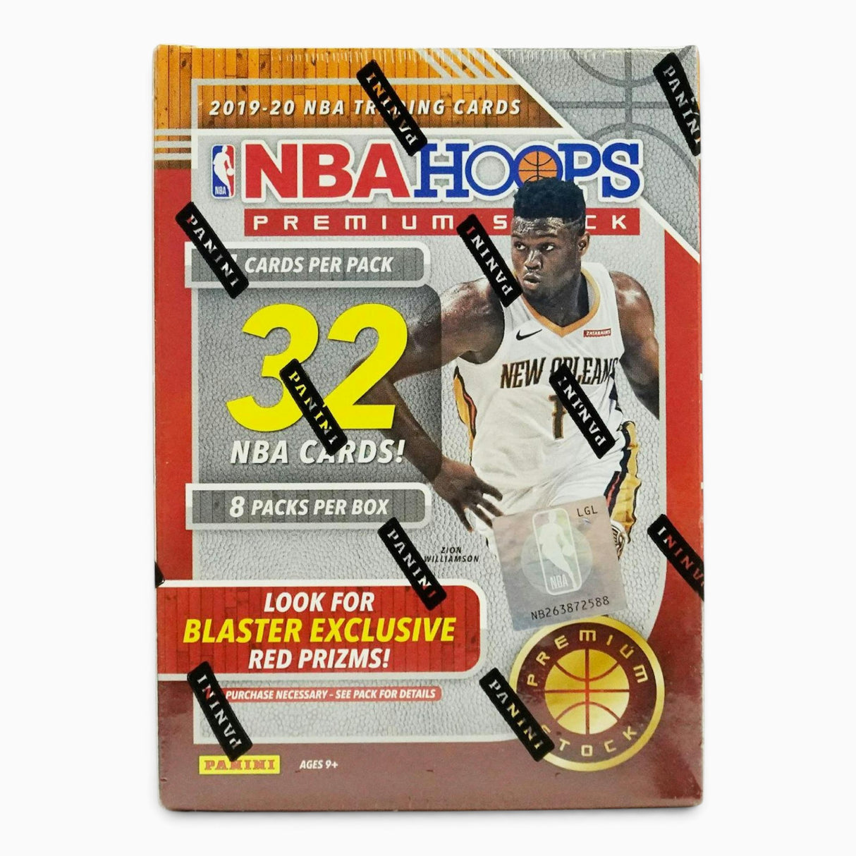2019/20 Panini NBA Hoops Premium Stock Basketball 8-Pack Blaster Box