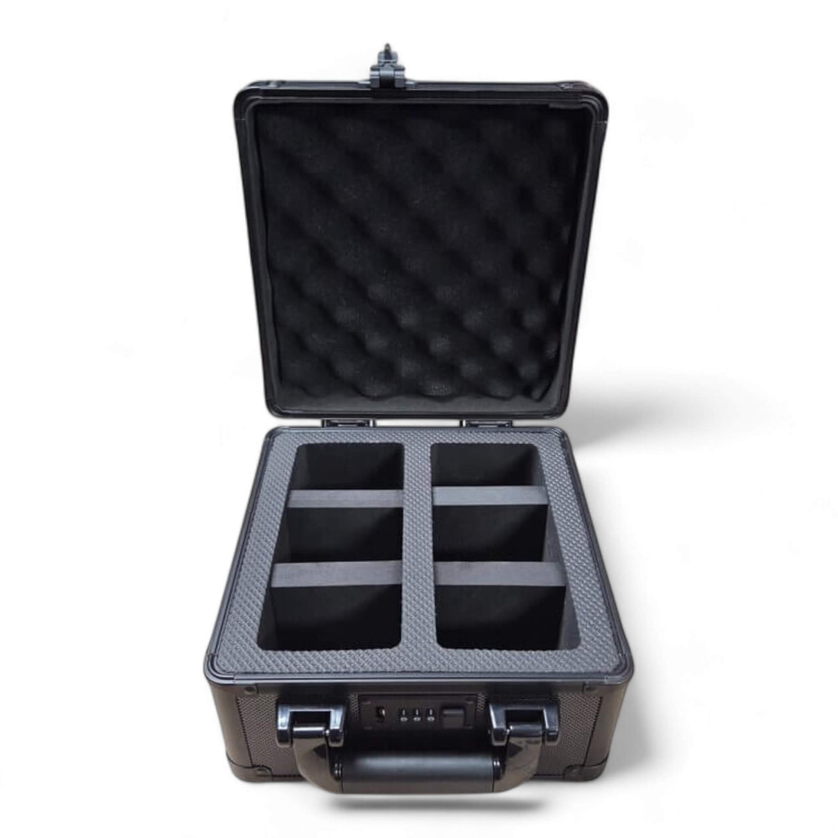 Guardian: 2-Row Graded Card Aluminum Storage Case (Black Diamond Pattern)