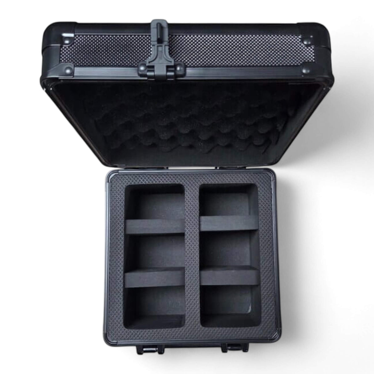 Guardian: 2-Row Graded Card Aluminum Storage Case (Black Diamond Pattern)
